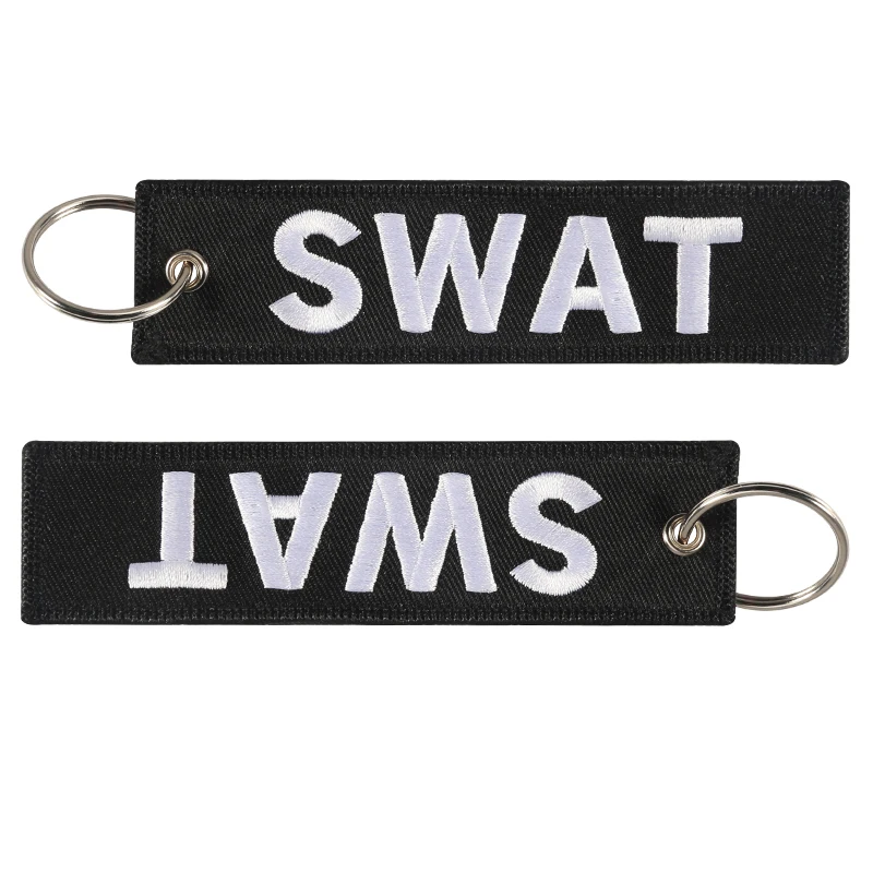 POMPOM 3PC Swat брелки для мотоциклистов и автомобилей стежка OEM ткань 12 5x3 см брелок
