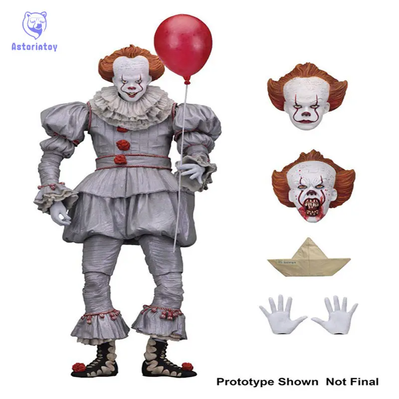 

Neca Stephen King's It Pennywise Joker 18cm IT Clown Model Collection Decor For Halloween Action Figure Toys Dolls 18cm