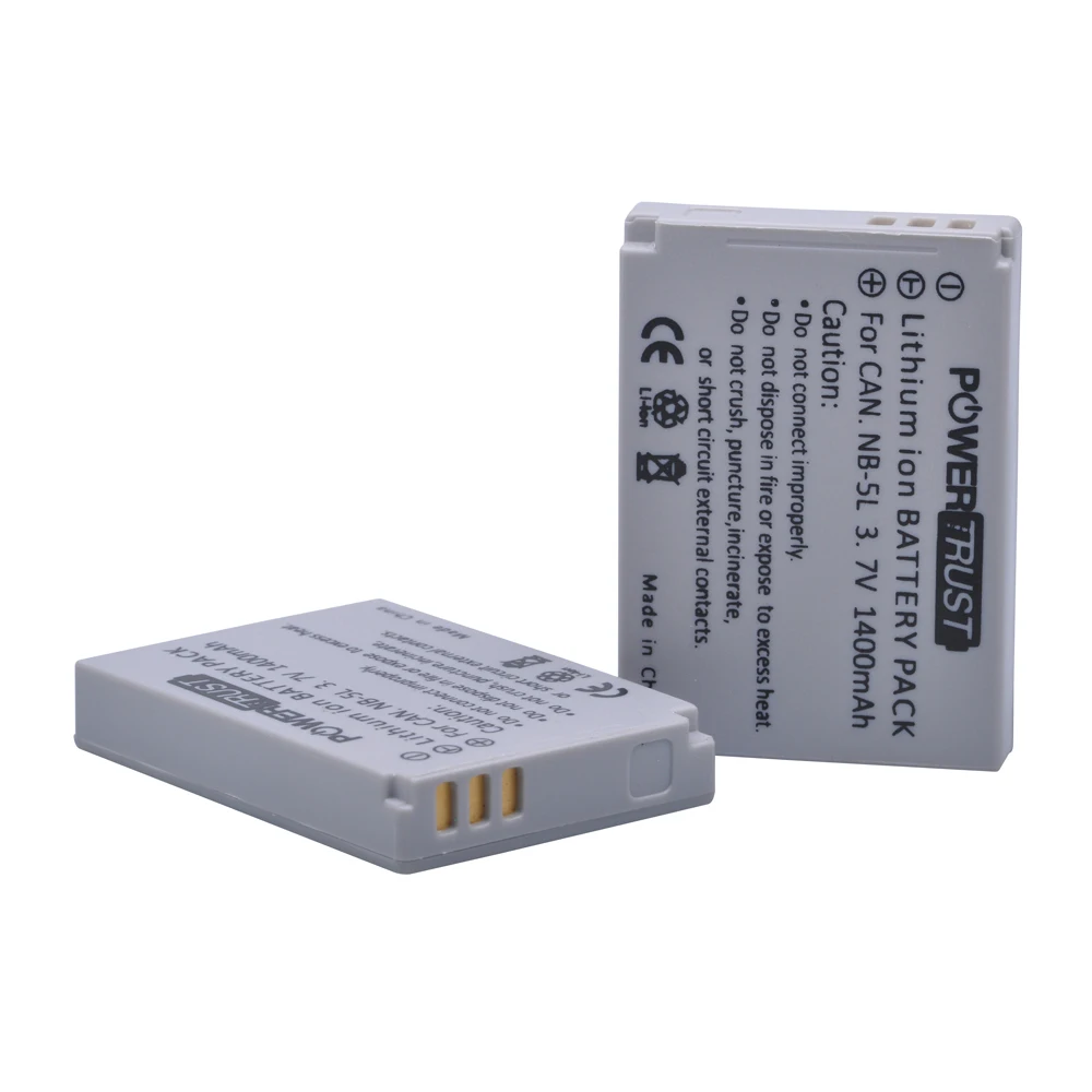 Аккумулятор для камеры NB 5L 2x1400 мА/ч с двумя usb портами зарядное устройство Canon S110