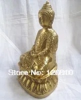 

00427 Chinese Tibetan Buddhism Bronze Shakyamuni Amitabha Buddha Statue