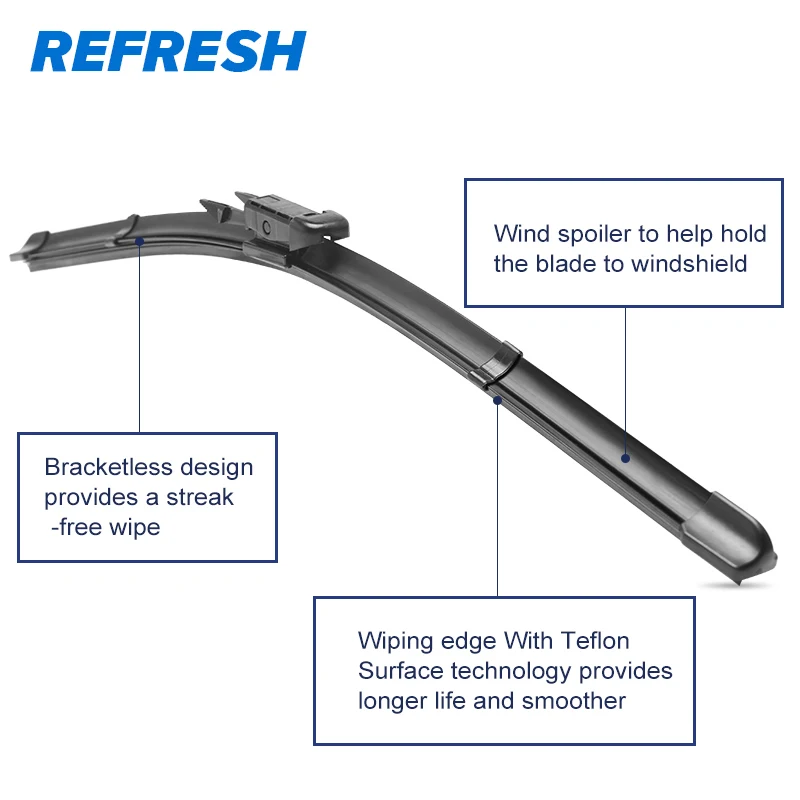 Tergicristalli REFRESH per BMW Serie 3 E36 E46 E90 E91 E92 E93 F30 F31 F34 316i 318i 320i 323i 325i 328i 330i 335i 318d 320d 330d-in Tergicristalli da Automobili e motocicli su