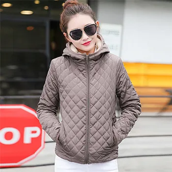 

Female Winter Coat Plus Velvet Jacket Hooded Coat Outerwear Women's Autumn Winter Jacket Women Basic Bomber Jacket