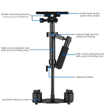 40 cm portátil leve câmera cardan handheld estabilizador steadicam para sony para canhão para nikon para câmeras dslr