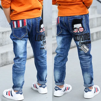 

Spring Boys Jeans For Kids Pants Fashion Children Clothing Formal Hole Denim Pants Kids Trousers Boys Blue Pants 2019