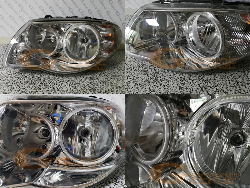 Anéis de Auréola para Chrysler Excelente Ultra Brilhante Ccfl Anjo Olhos Kit Voyager Grand iv 2005 2006 2007 2008 5 anéis de auréola para chrysler voyager grand