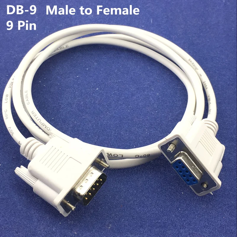 

Free Shipping 1.3M Serial RS232 9 Pin Male To Female DB9 9-Pin PC Converter Extension Cable