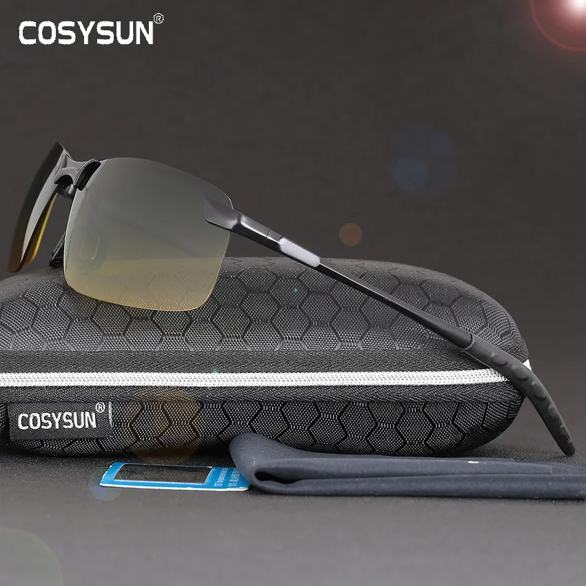 Buy 2016 Day Night Vision Goggles Driving Polarized Sunglasses for men's car