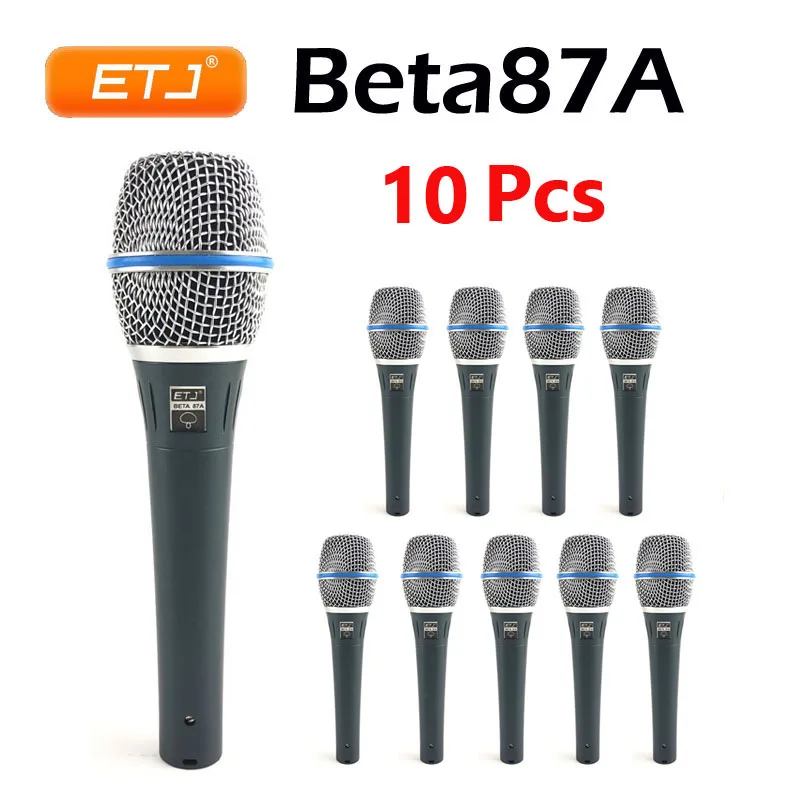 Проводной микрофон Beta87A 10 шт. Beta87 с чистым звуком для караоке динамический