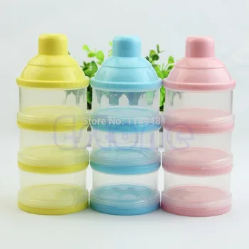 

Baby Infant Feeding Milk Powder Food Bottle Container Portable 3 Cells Grid Box good quality