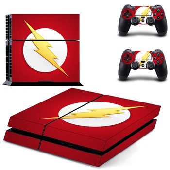 

new flash decal PS4 Skin Sticker For Sony Playstation 4 Console protection film +2Pcs Controllers
