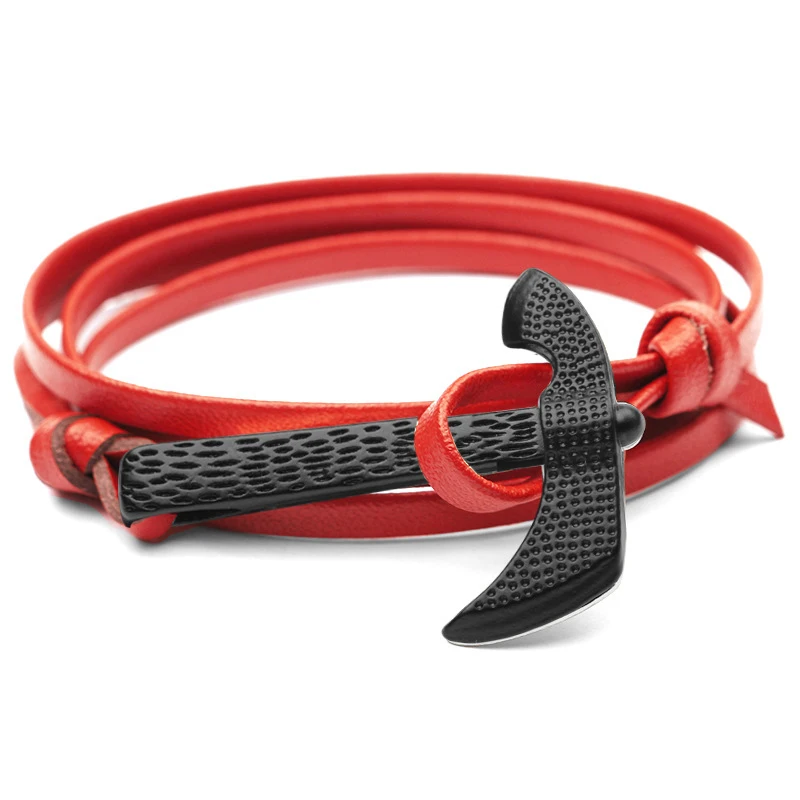 NIUYITID Handmade Bracelet For Women Men New Personalized Ax Hatchet Bracelet Accessories Male Jewelry Homme drop shipping (10)