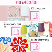 Cutting Mat 12" by 12" Replacement Standard Grip Adhesive Mat Cutting Area with Measuring Grid for Cameo Cutting Plotter Machine