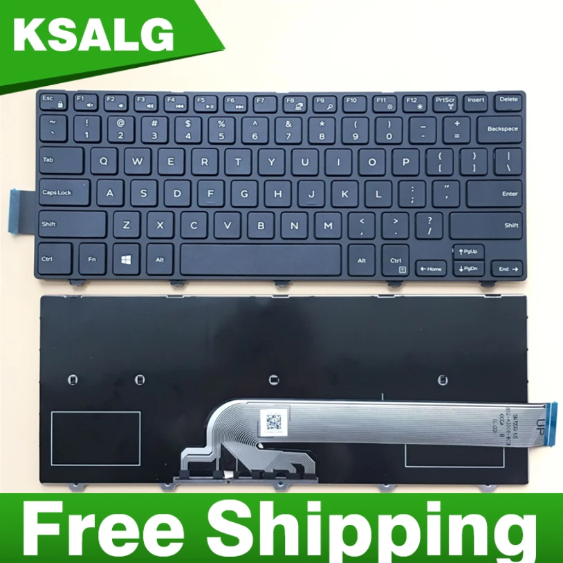 Новая клавиатура для ноутбука Dell inspiron 14 5000 серии 5447 с американским языком черного