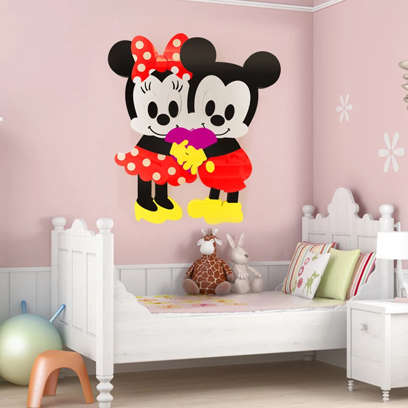 3D acrylic three dimensional wall stickers cartoon background stickers