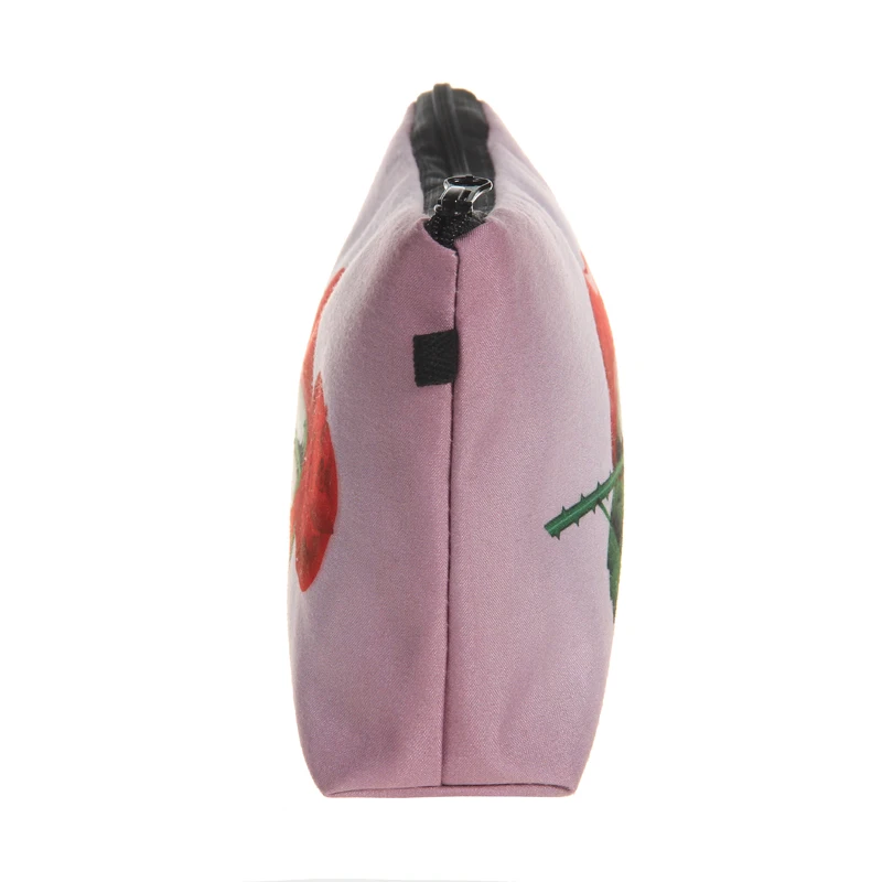 Сумка для макияжа Jom Tokoy с термопереводом принтом губ и розами Косметичка