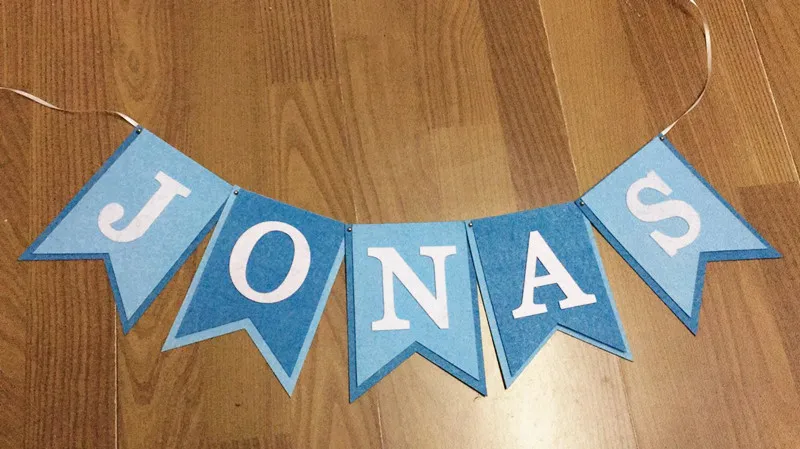 us 10 28 new personalized boy name banner felt bunting blue prince theme birthday party garland decorations chic ornaments photoprops in banners birthday name banner