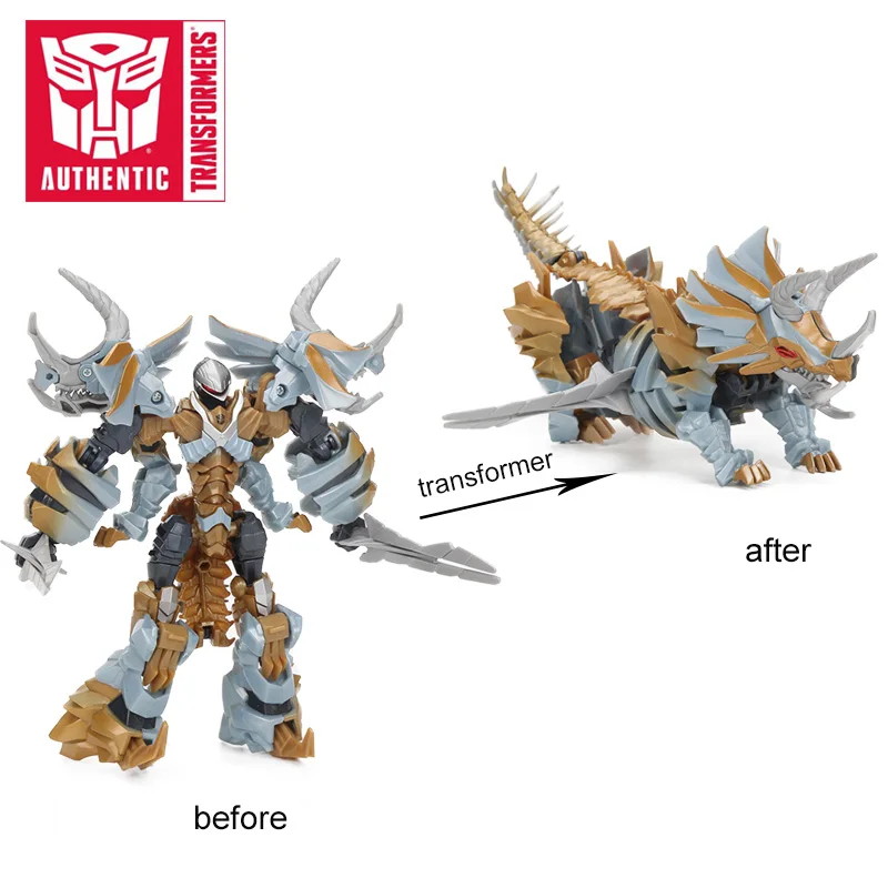 12 см Трансформеры игрушки последний рыцарь премьер издание Deluxe Dinobot Slug ПВХ