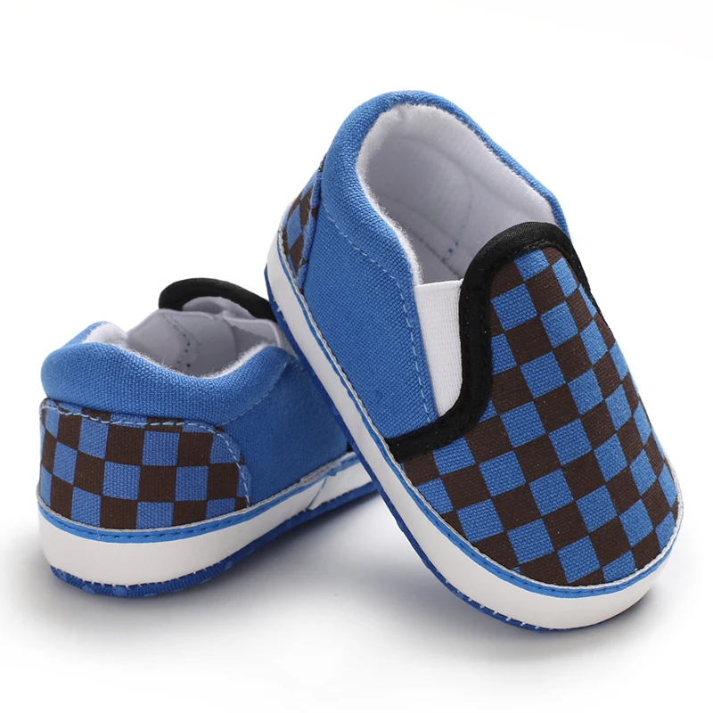 Для новорожденных, для маленьких мальчиков и девочек детская кроватка детская коляска обувь для ползунков Тапочки с мягком подошвой кроссовки для детей 0-18 черного цвета, на высоком каблуке 11 см - Цвет: B