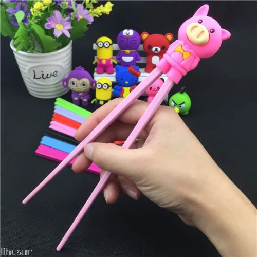 wholesale-Lots10-pairs-Kids-Training-Helper-Learning-Fun-Gift-Toy-Cute-Cartoon-Chopsticks(4)