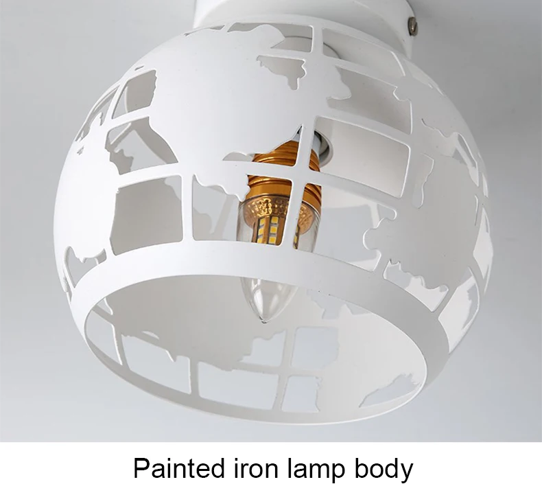 Светодиодные потолочные светильники винтажная лампа с нитью накаливания по форме напоминающей клетку потолочный светильник Led лампы