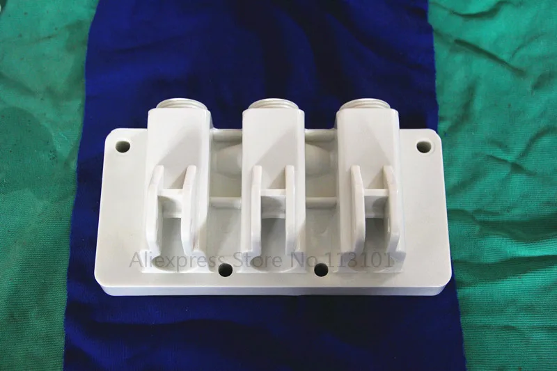 White Front Block Panel with discharge holes for soft ice cream machine, spare parts New