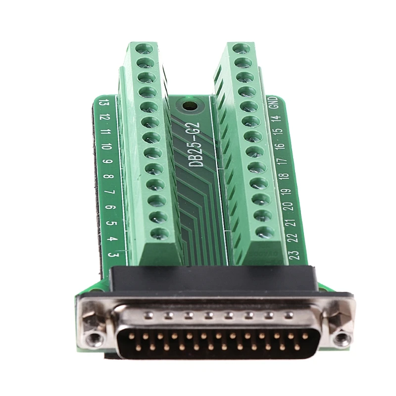 

DB25 25Pin Male Terminal Breakout Board Terminals Adapter Solderless Connector