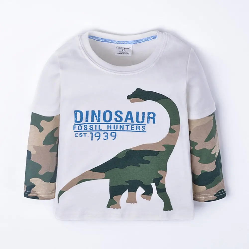 

2017 Spring/Autumn Girls' and Boys' Long Sleeve Cartoon T-Shirt 1-6T Kids' Cotton Tees Children's T-shirt Camiseta De Nisos
