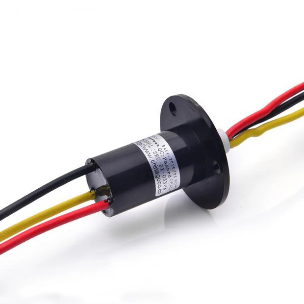 Goedkoop Wind Power Slip Ring 2 3 4 5 6 Kanaals 5 10 15 30A Draaien Eettafel Sleepring Elektrische Collector Ringen Joint SRC 22 0230A