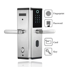 Secturity электронный биометрический дверной замок с отпечатком пальца, цифровой дверной замок с паролем, дверной замок без ключа, дверной замок для дома, офиса, квартиры - Цвет: ZAG2017-S9-Y