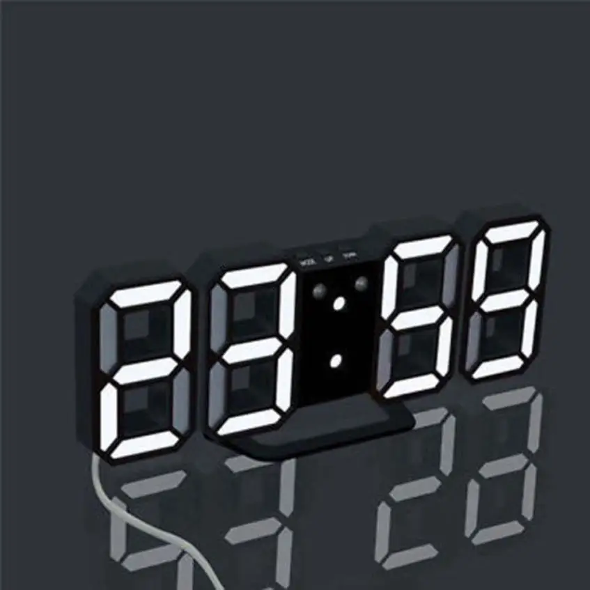 

My House Modern Digital LED Table Desk Night Wall Clock Alarm Watch 24 or 12 Hour Display Hot Sell 17OCT12