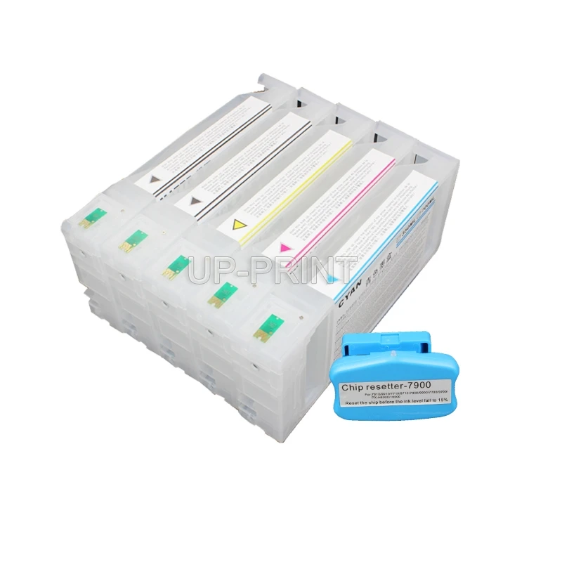 UP 350ml Refillable Ink Cartridge compatible for epson pro 7700 9700 7710 9710 with chip +1pcs resetter | Компьютеры и офис