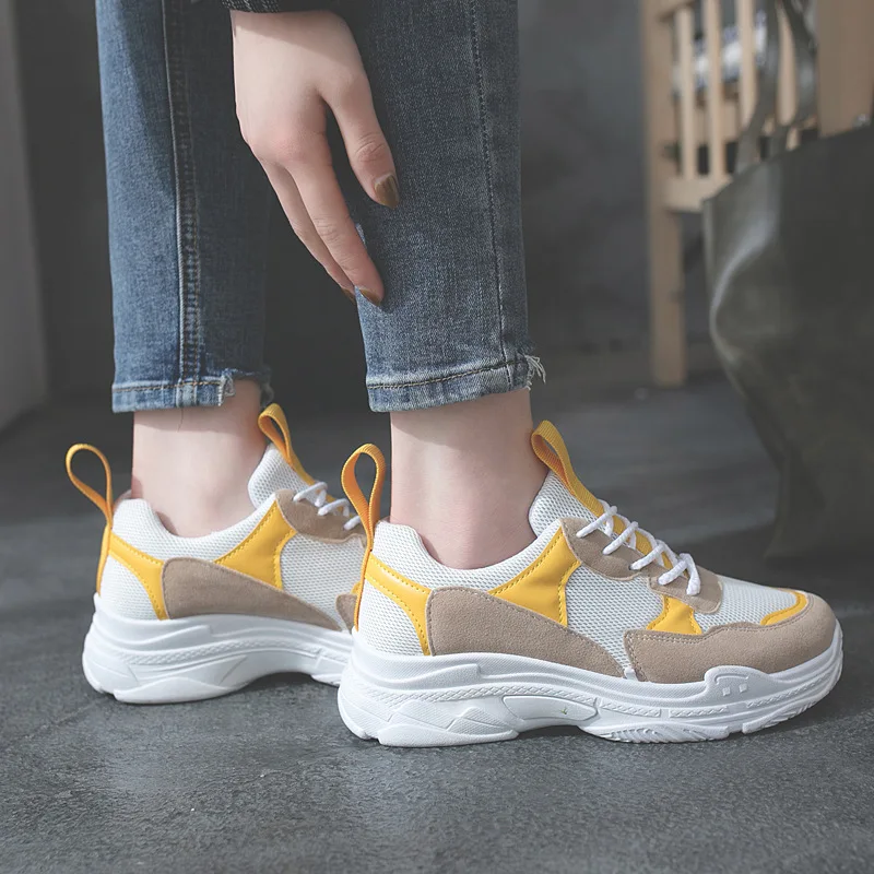 

Women Summer Sneakers Female Shoes Lace Up 2019 New Trending Style Casual Shoes