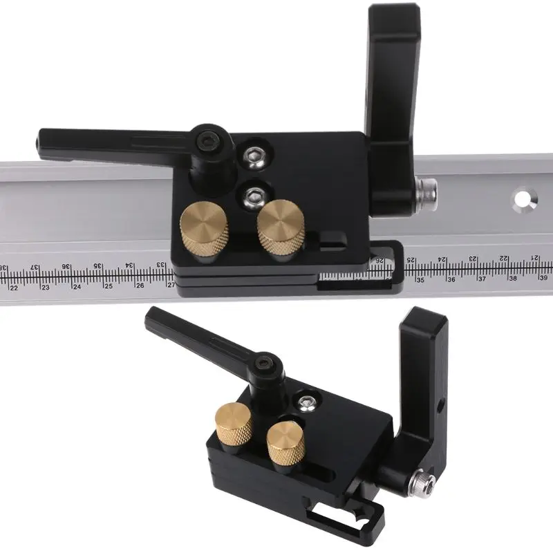 DIY Деревообрабатывающие инструменты Miter Flip Track Stop для T-Slot 45 мм T-Track с регулируемой шкалой ручной прочный в использовании