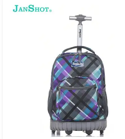 Детские 18 дюймовые Сумки на колесиках, школьная сумка на колесиках для девочек, рюкзак на колесиках, школьный рюкзак на колесиках, сумки для подростков - Цвет: 18 inch