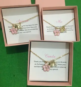 

Personalized initial quote Flower girl gift for flower girl necklace, toddler flower girl little girl necklace jewelry gifts