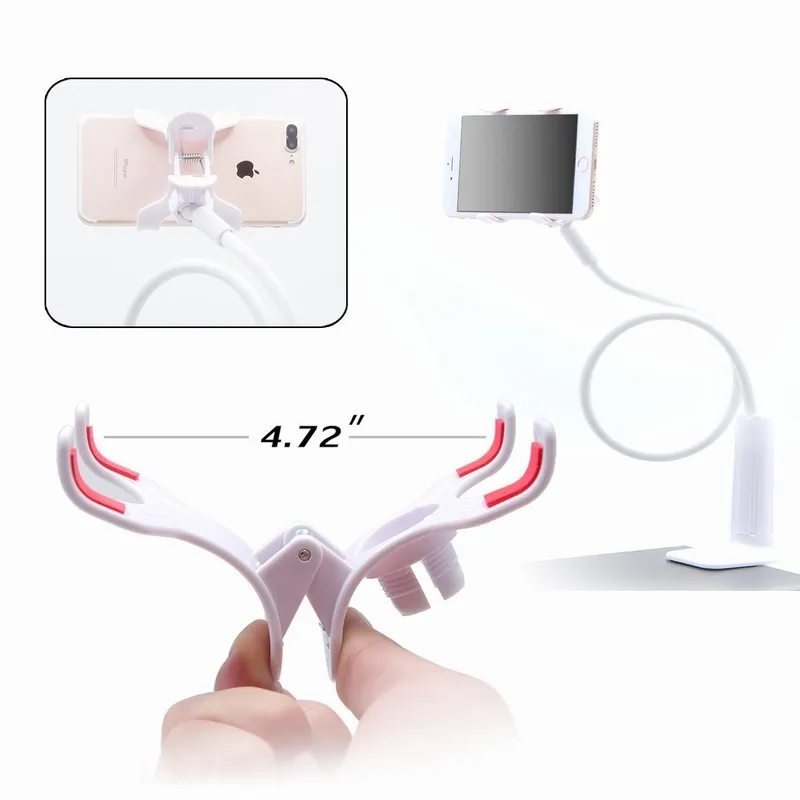 Portefeuille Universal Clamp Smartphone Desk Clip Mount Holder Tripod for Xiaomi redmi 4x 3s iPhone 8 7 Mobile Phone Accessories (3)