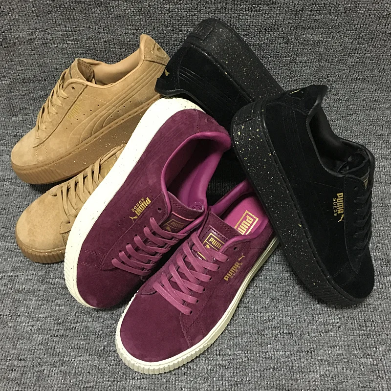 Оригинальная Puma 2018 x Алмазная Замша мужские кроссовки женские обувь для занятий
