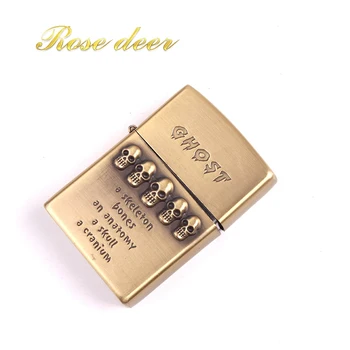 

20pcs/lot Fashion Retro Metal Carving Kerosene Oil Fire Lighter Unique Gasoline Cigarette Handicrafts Decoration Best gift