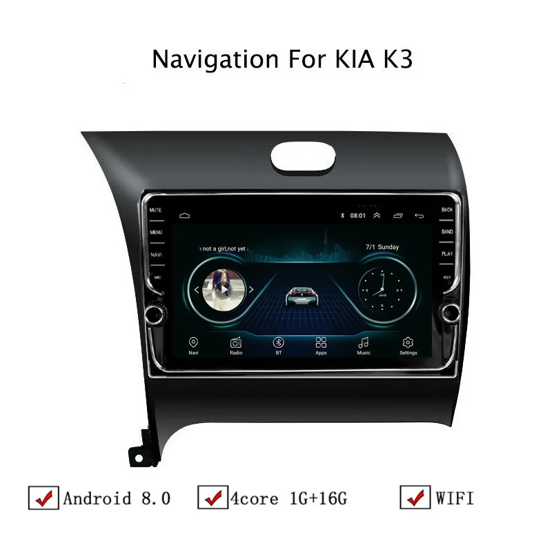 NAVITOPIA 9 дюймов автомобильный мультимедийный плеер Andriod 8 1 gps навигация для Kia K3 2013