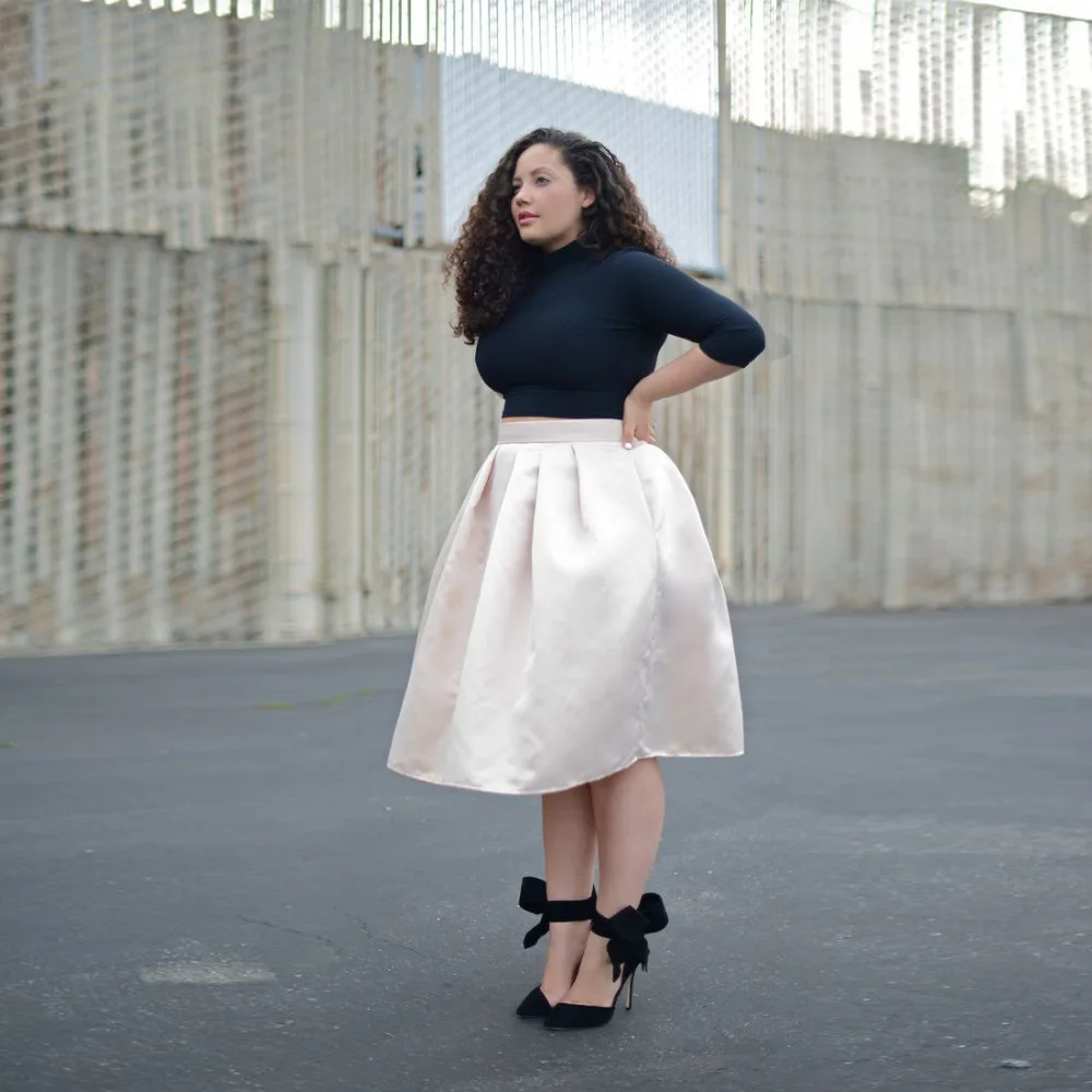 Aliexpress.com : Buy Elegant Plus Size Women Skirts Custom Made ...