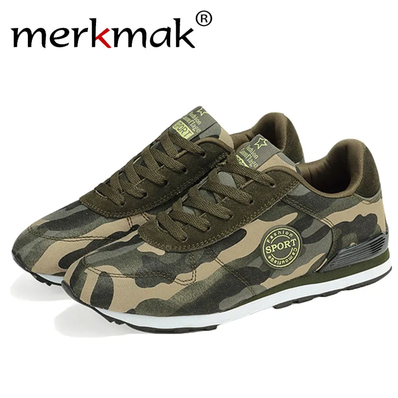 

Merkmak Fashion Camouflage Unisex Canvas Shoes Casual Military Student Shoes Spring Autumn Breathable Comfort Men Flats Sneaker