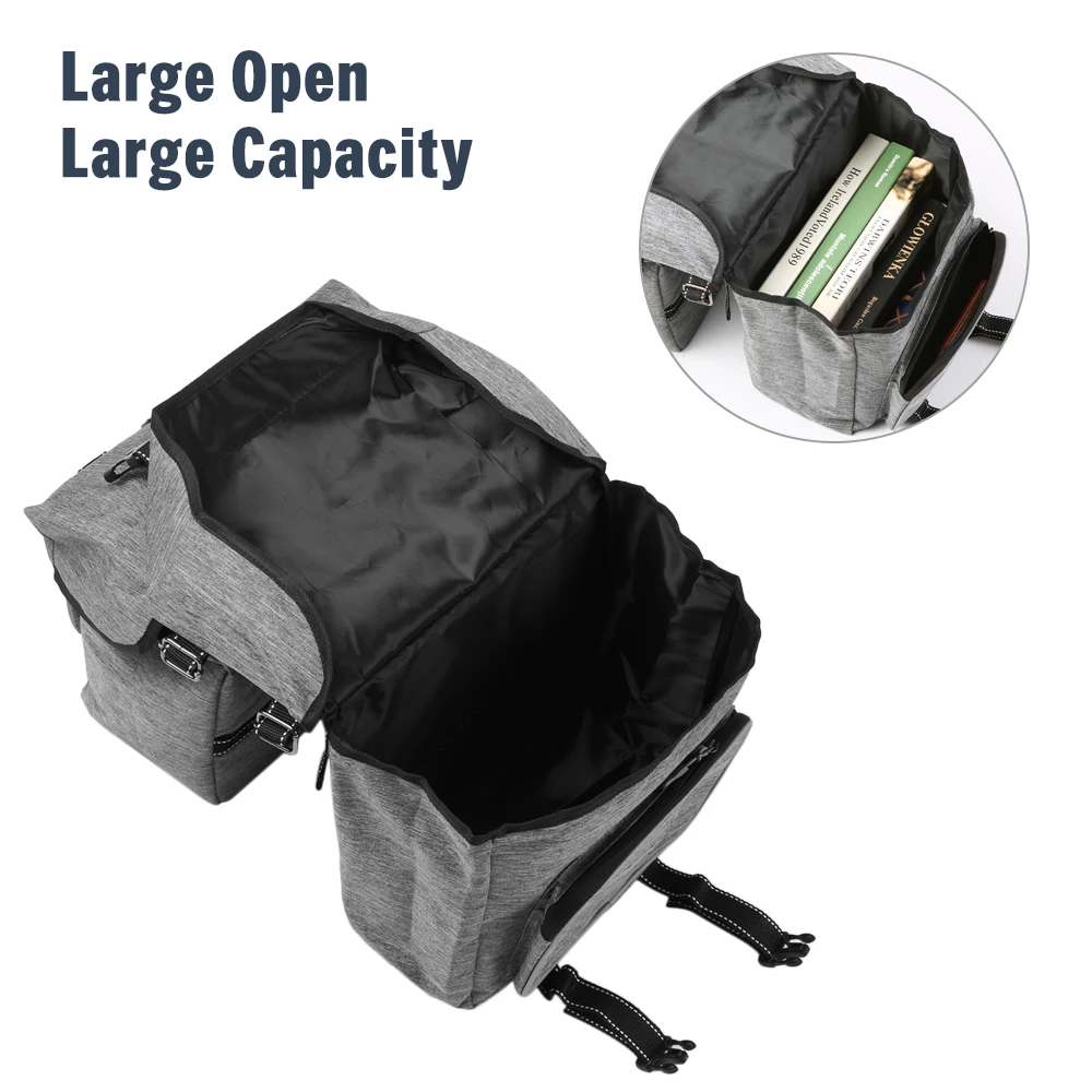 Bike Back Pannier Bicycle Rear Seat Bag Large Capacity Cycling Rack Grocery Pannier Road Bike Storage Bag For Bicycle Sport