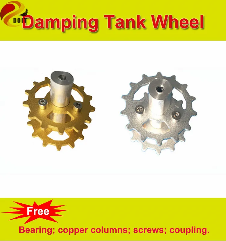 

Official DOIT New TW-03 Aluminum Alloy Metal Driving Wheel for Shock Absorption Robot Tank Car Chassis Track Caterpillar Clawler