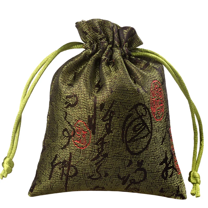 Cotton drawstring bag Vintage medicine sachet sachems lavender mosquito