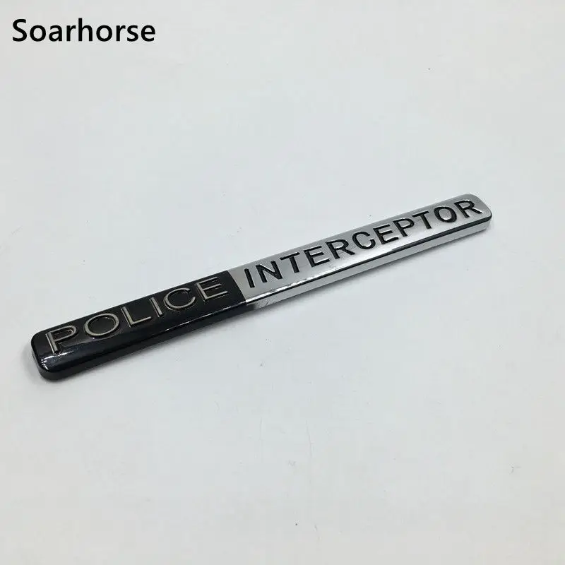 

Soarhorse For Ford Crown Vic Mustang Taurus Explorer Police Logo Interceptor Fender Trunk Emblem Decoration Sticker