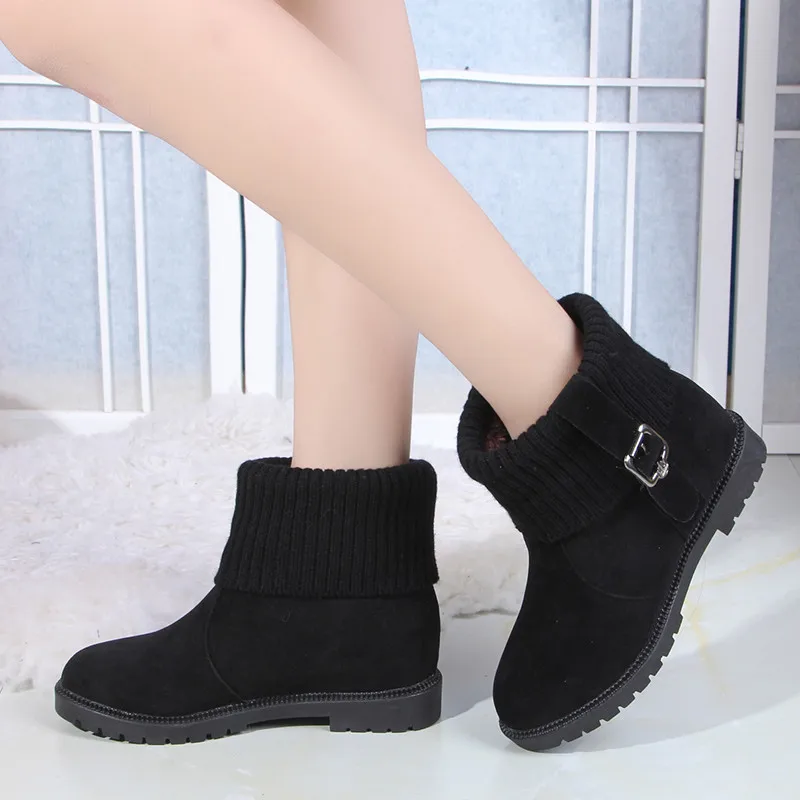 2017 Korean winter new women boots female short barrel increased all