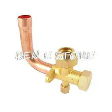 Воздушный детали для кондиционеров 6 мм шестигранный вход 3 Way Услуги клапан штуцер с гайкой внутренний диаметр. 19 мм