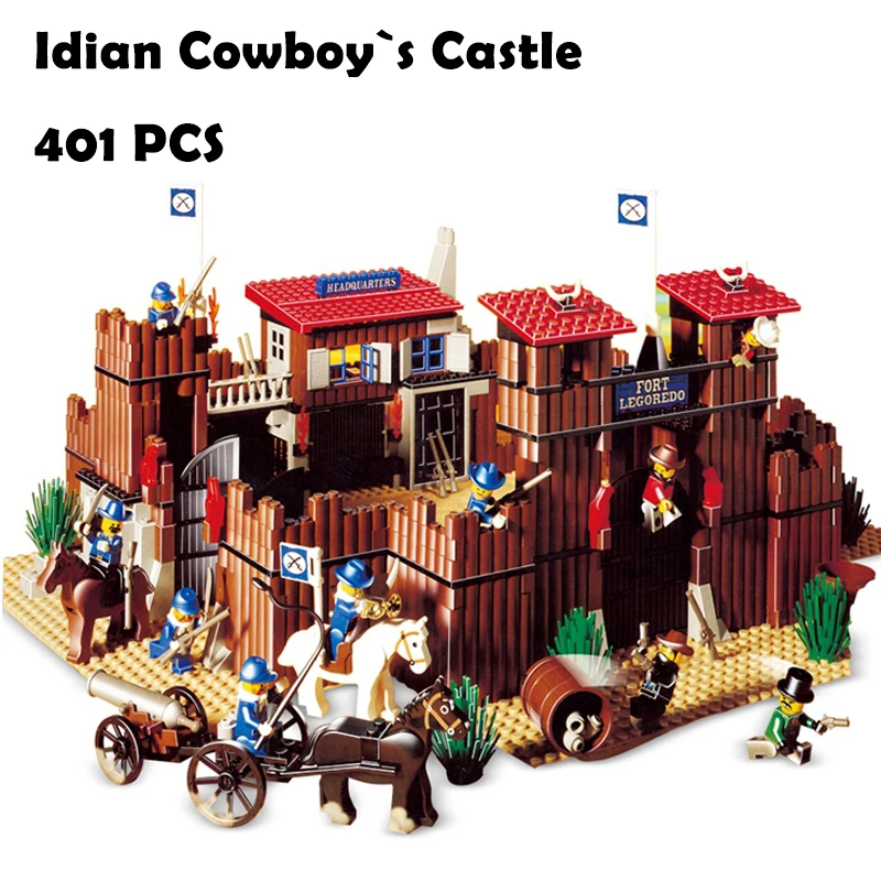 

33001 742Pcs The Idian Cowboy`s Castle Set Model Building Blocks Bricks Toys Model Gift Compatible with lego 6769