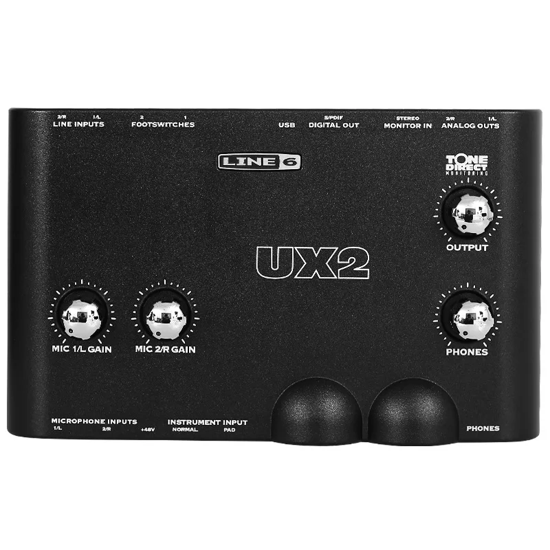 

LINE6 POD Studio UX1/UX2/GX bass electric guitar sound card USB audio interface effect device.