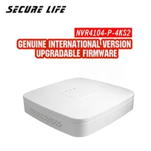 Английский с логотипом NVR4104-P-4KS2 4CH 4K NVR 4 POE заменить NVR4104-P сетевой видеорегистратор DH-NVR4104-P-4KS2
